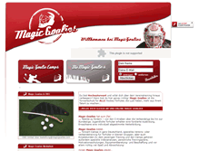 Tablet Screenshot of magicgoalies.com
